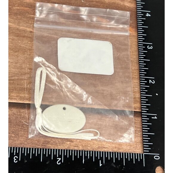 Longaberger Ceramic Basket Tie-On Accessory With VIOLET Design 23905 - Picture 3 of 4